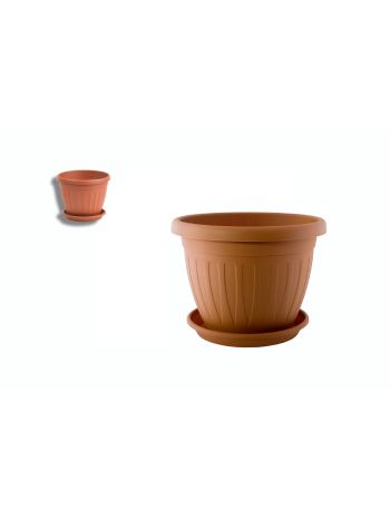 Virágcserép+Alátét Venecia 20cm Terra (24/#_1440/rkl)