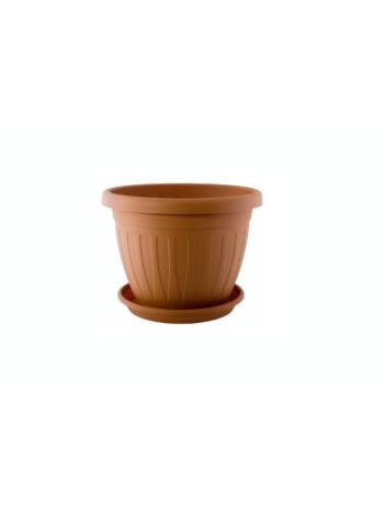 Virágcserép+Alátét Venecia 25cm Terra (24/#_1200/rkl)