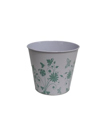 Bádog Kaspó Lepkés 140-B-505 - D18*16H*D13cm (60/#)