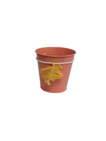 Bádog Kaspó Levél Logó 140-B-534/S - D13*13H*D9cm (90/#)