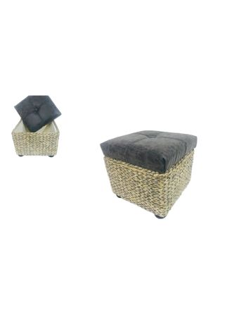 Láda Vizililiom Szürke Bh Műbőr 81-9/S - 38*38*H36cm (2/#)