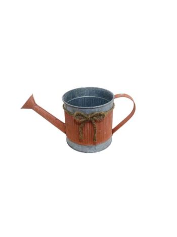 Bádog Kanna Szürke- Kötél Masnis 140-B-204 - D12*H12cm (32/#)