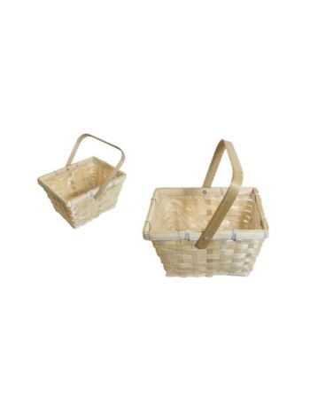 Fonott Kosár Natúr Színű Tégla Lf 66-24/NATÚR - 19*14,5*H11/21cm (150/#)