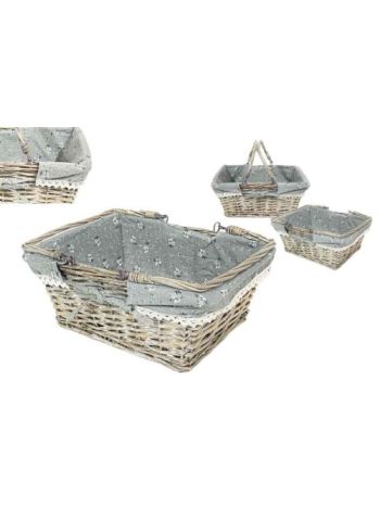 Bevásárló Kosár Lf Szürke 68-96/GREY - 35*27*H15cm (24/#)
