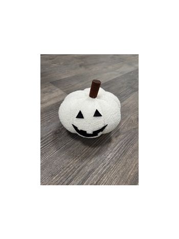 Halloween Textil tök Fehér - méret:18X18X10 cm (914)