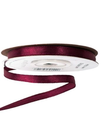 Szatén szalag 6mm x 22.86m - Wine red