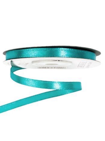 Szatén szalag 6mm x 22.86m - Türkizkék