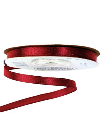 Szatén szalag 6mm x 22.86m - Bordó