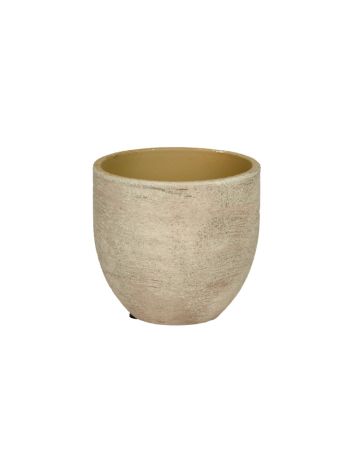Delhi kerámia kaspó antik zöld 14x13cm