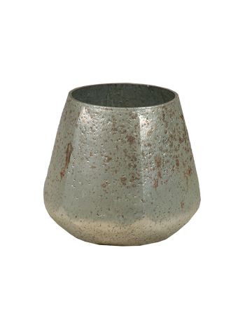 Marhaba Caldron üvegváza ezüst 10x10cm