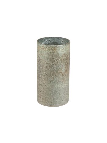 Marhaba Cylinder Slim üvegváza ezüst 13x25cm