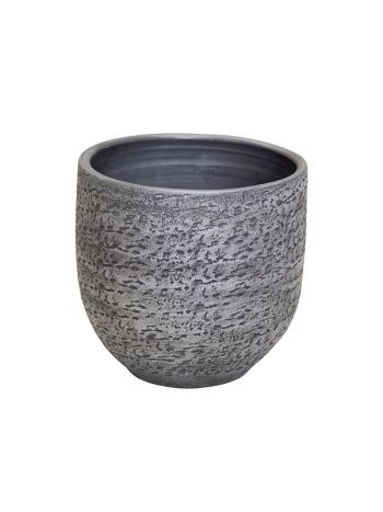 Puro kerámia kaspó ezüst 20x19cm