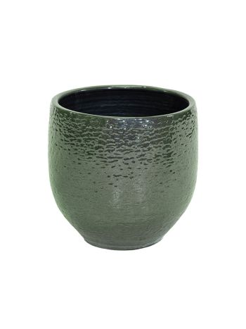 Keramický hrniec Puro cédrovo zelený 20x19cm
