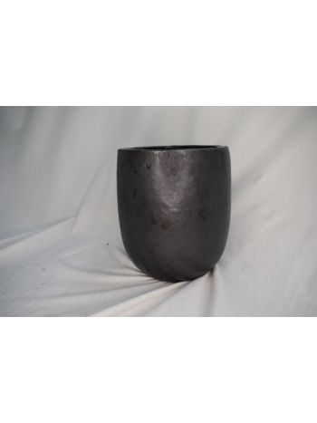 Terracotta planter tall anthracite Ø20x23cm D40603C20