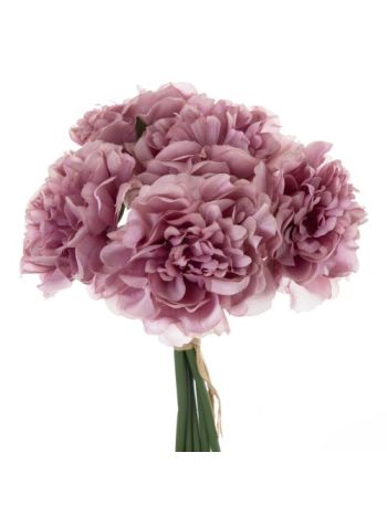 Peónia selyemvirág csokor- 5 szálas- átmérő: 14cm- magasság: 26cm - Li