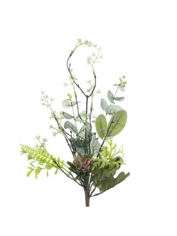 Eukaliptusz művirág csokor- 49.5cm magas - Rózsaszín  AF021-01