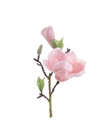 Magnólia ág- 37cm magas - Rózsaszín