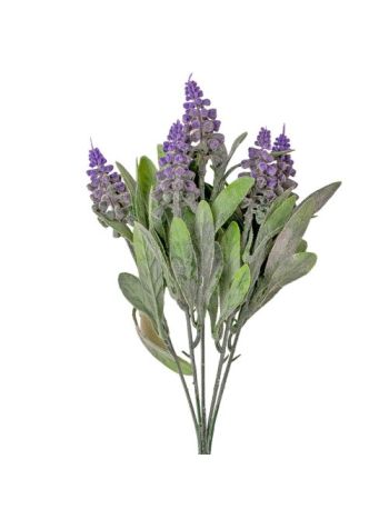 Fürtös gyöngyike csokor- 28cm magas - Lila