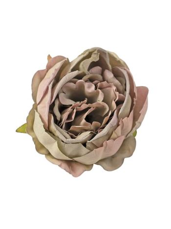 Peónia selyemvirág fej- 5.5cm - Zöld