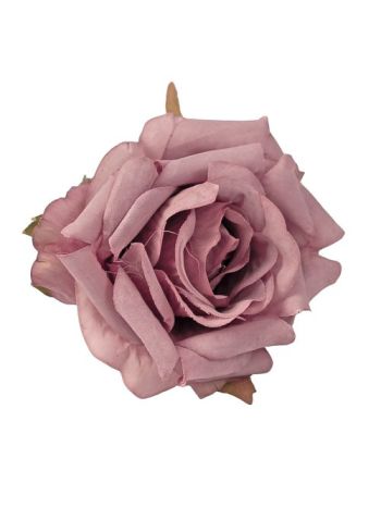 Rózsa selyemvirág fej- 8cm - Világoslila AF120-07 12db/csomag