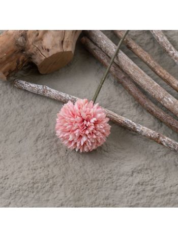 Dandelion selyemvirág szál, 29cm magas - Világos rózsaszín