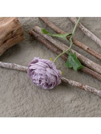 Peony silk flower stems - 38.5cm tall - Purple