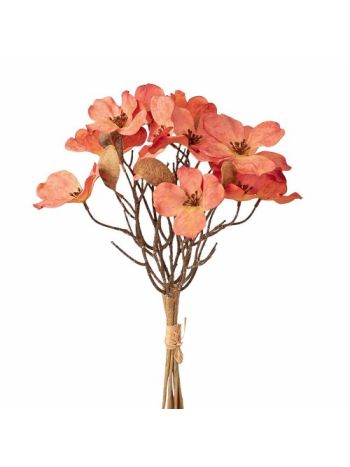 Magnólia csokor- 44cm magas - Narancssárga