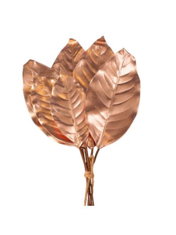 Dekorlevél köteg- 41cm magas - Ezüst