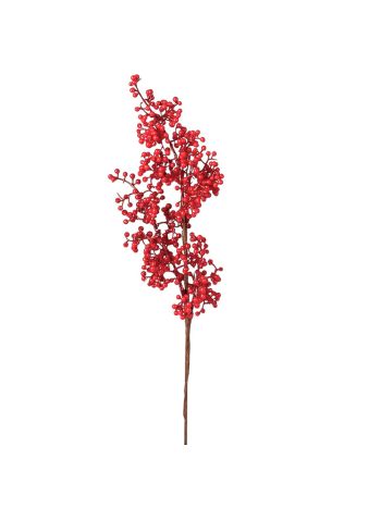 Piros bogyós ág- 42cm magas