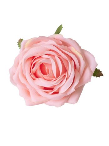 Rózsa selyemvirág fej- 9cm - Rózsaszín