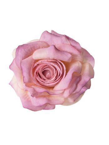 Rózsa selyemvirág fej- 8cm - Világos lila