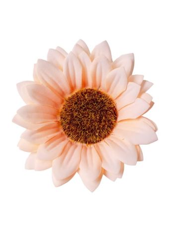 Napraforgó selyemvirág fej- 10cm - Pezsgő