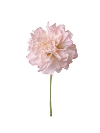 Dália selyemvirág szál- 28.5cm magas - Világos rózsaszín