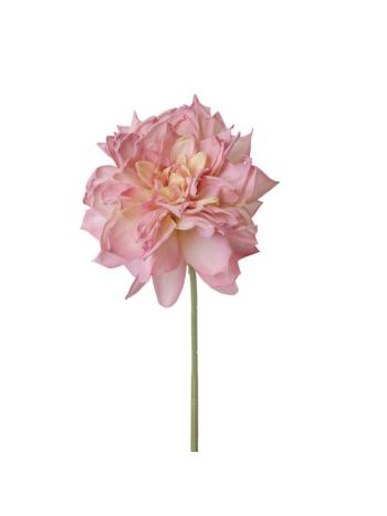 Dália selyemvirág szál- 28.5cm magas - Rózsaszín