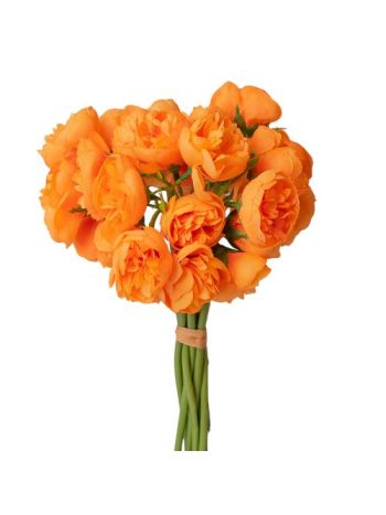 Boglárka selyemvirág köteg- 32cm magas - Narancs