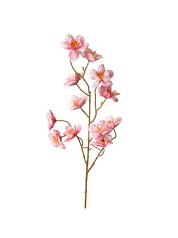 Barackvirág selyemvirág ág- 84cm - Világos rózsaszín