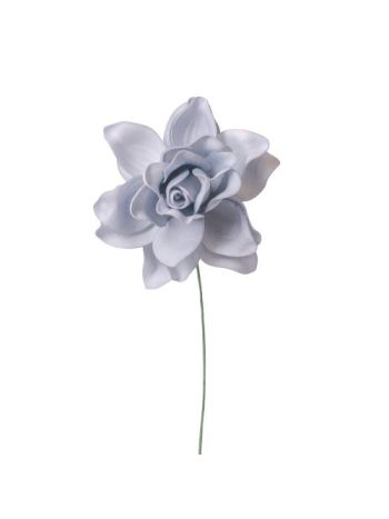 Gardenia selyemvirág szál- 24cm magas - Világoskék