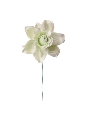 Gardenia selyemvirág szál- 24cm magas - Világoszöld