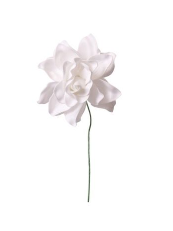 Gardenia selyemvirág szál- 24cm magas - Fehér