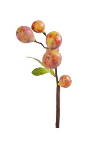 Füge ág- 39cm magas - Zöldes rózsaszín