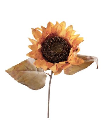 Napraforgó selyemvirág szál- 61cm magas - Sárga