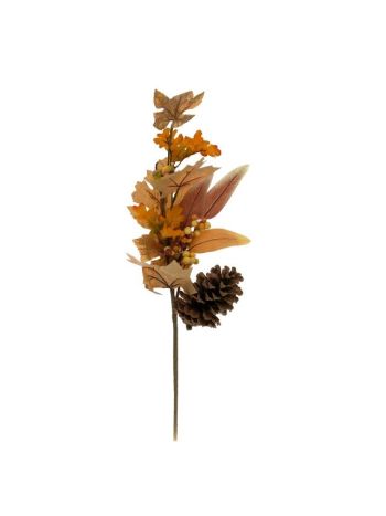 Ág leveles- tobozzal- 58 cm- narancssárga- SSS