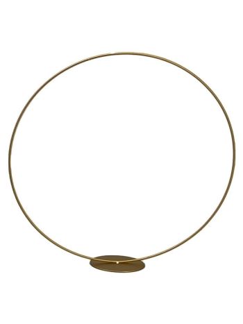 Állvány kör alakú fém 40 cm arany