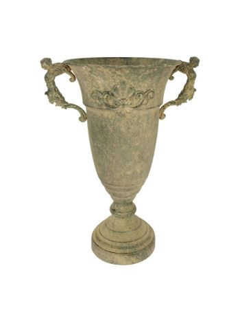 Amfóra bádog 23x43-5 cm antik arany