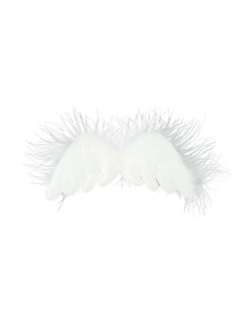 Angyalszárny textil- 12 cm- fehér- S/2 SSS