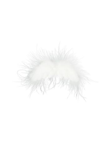 Aripă de înger textil- 8 cm- alb- S/3 SSS