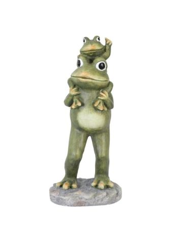 Béka álló kerámia 24x19-5x52-5cm zöld 43180042