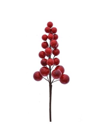 Betűző bogyós- polyfoam- 23 cm- piros- S/5