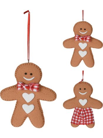 Gingerbread agățat figurină 95X10X115MM