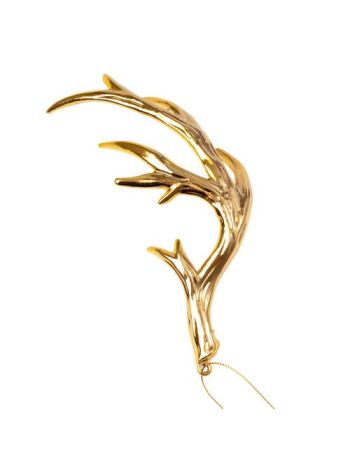 Akril agancs karácsonyfadísz- 17.5 x 8cm - Arany